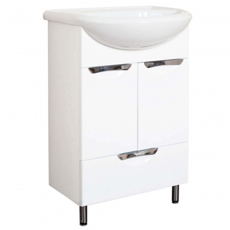 Тумба в ванную комнату УЮТ 60/1 врезные ручки под умывальник УЮТ 60