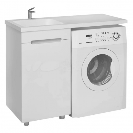 Тумба в ванную комнату FORTE 110 левая под умывальник KAMILLA 110