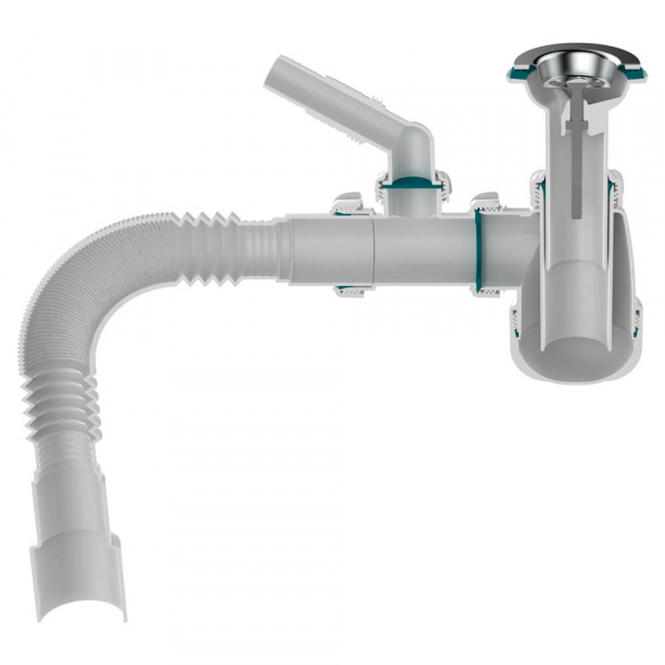 Сифон для умывальника Aquant  1 1 4х40 40х40-50 S2045-30-MR