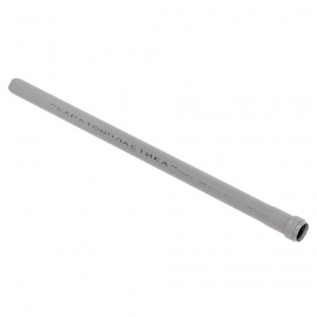 Труба ППР Ø50х1500мм (толщина 1,8мм) СЕРАЯ для внутренней канализации (10) Саратовпластика