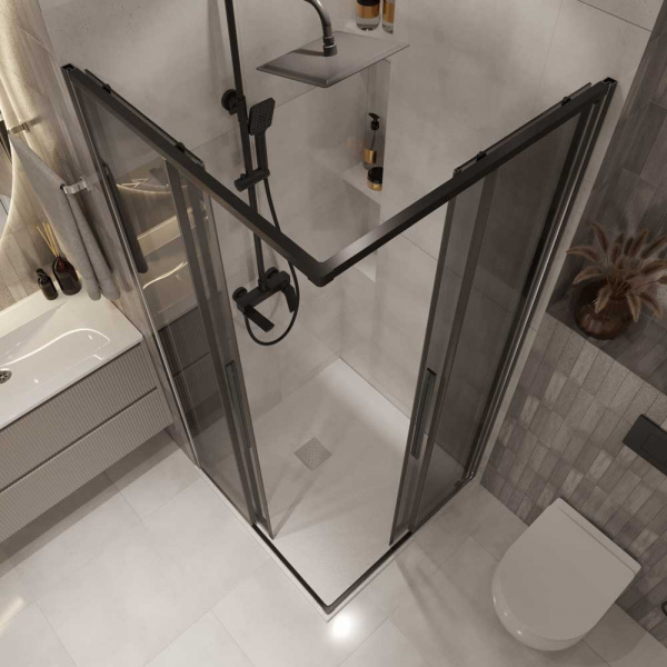 Душевой уголок Niagara Nova NG-2824-34Black 100x100