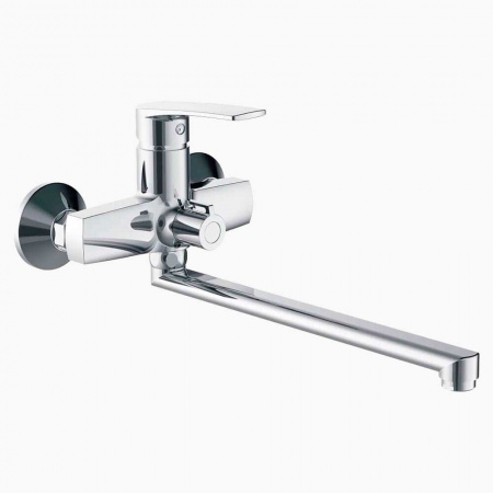 Смеситель на ванну длинный излив HAIBA HB22587 (лат., 35мм)