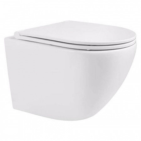 Унитаз подвесной ALKORA ENCANTO безободковый, сиденье легкосъемное тонкое, дюропласт, микролифт