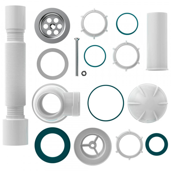 Сифон Aquant 1 1-2х40 мм B0110-30-MR комплектация