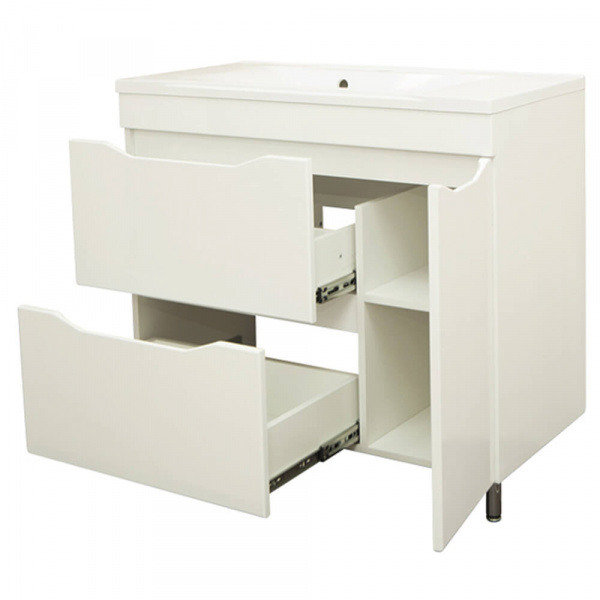 Тумба напольная AquaLine Комфорт 90 2 ящика Минор