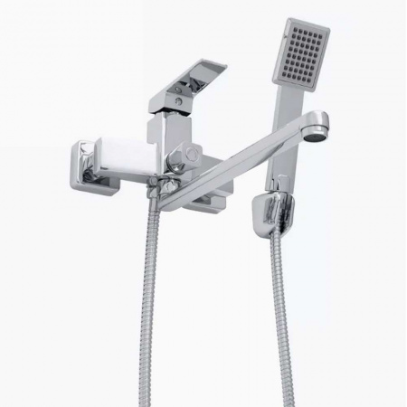 Смеситель на ванну длинный излив HAIBA HB22191 (лат., 35мм)