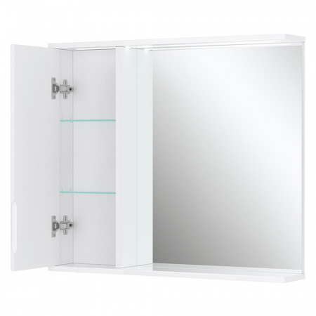 Шкаф зеркальный JOLI 80 ЛЕВЫЙ с подсветкой (800х146х700мм)