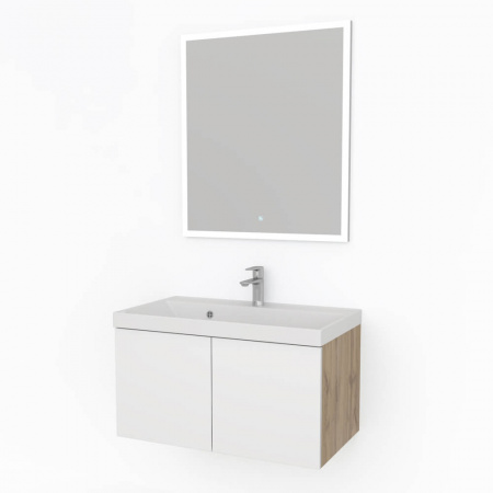 Тумба в ванную комнату подвесная СИЛЬВИЯ 80 под умывальник CLASSIC 80