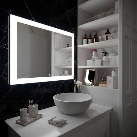 Зеркало RELAX 100 1000x700мм (LED-подсветка, сенсорный выключатель) Зеркало RELAX 100 1000x700мм (LED-подсветка, сенсорный выключатель)