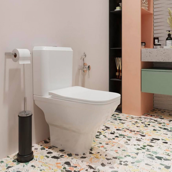 Унитаз-компакт Santek Лайн Rimless 1WH501573 с прямым выпуском