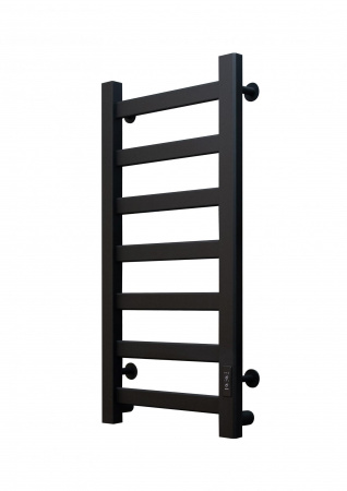 Полотенцесушитель с греющим кабелем ПЭК СП1 Диана 80х50см Al черный