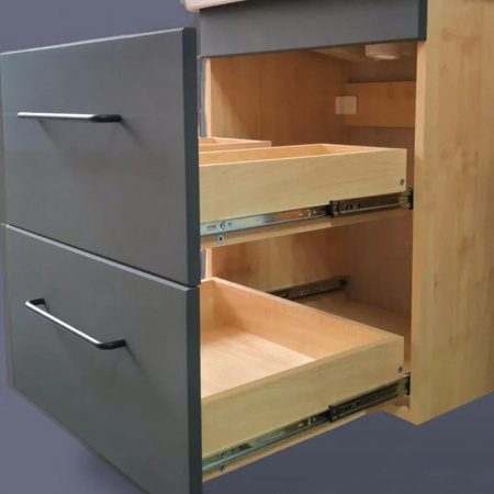 Тумба в ванную комнату подвесная HOTEL 60 2 ящика (600х808х400мм) под умывальник СОМО 60