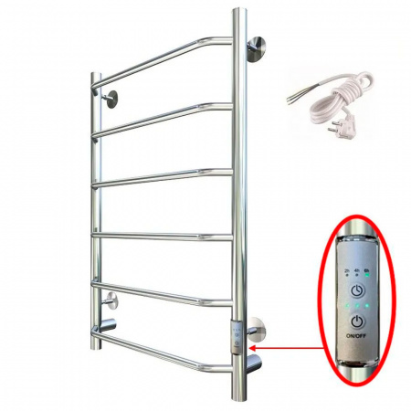 Полотенцесушитель с греющим кабелем ПЭК СП6 80х50см 