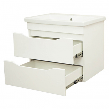 Тумба в ванную комнату подвесная КОМО 60/2 МИНОР под умывальник СОМО 60