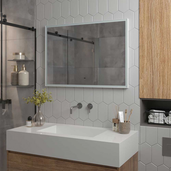 Зеркало CONTINENT Frame White ЗЛП4992 80х60