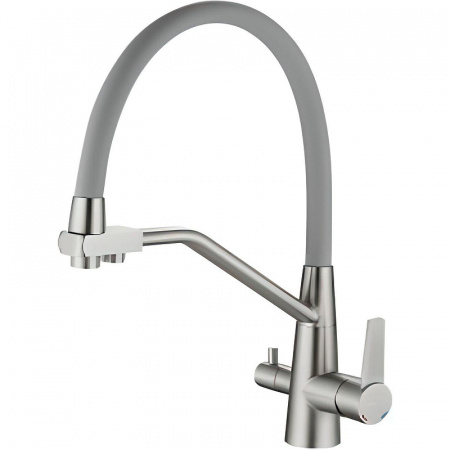 Смеситель на мойку с гибким изливом, с выходом под фильтр HAIBA HB76822 (лат., картр.35м)