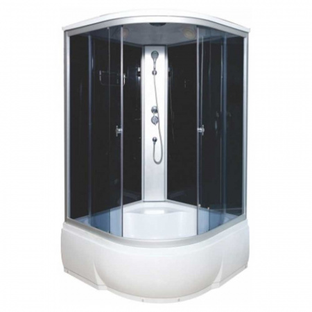 Душевая кабина 1200х1200х2150мм без г/м, ВЫСОКИЙ поддон, стекло ТОНИРОВАННОЕ ВМ-8819