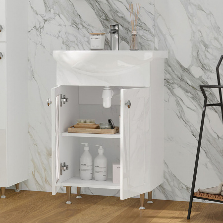 Тумба в ванную комнату MILENA 55.2D под умывальник БАЛТИКА 55