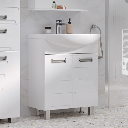 Тумба в ванную комнату JOLI 60.2D под умывальник БАЛТИКА 60