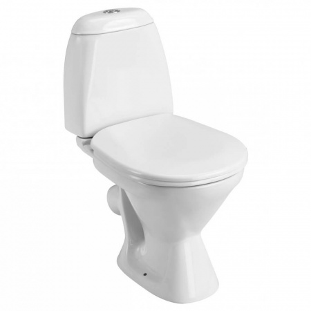Унитаз-компакт "РИМИНИ" косой выпуск, сиденье ПОЛИПРОПИЛЕН, арматура 1-режимная