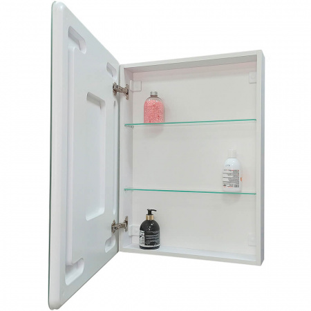 Шкаф зеркальный EMOTION 600х800мм (LED-подсветка, сенсорный выключатель, универсальный)