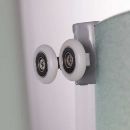 Душевая кабина 900х700х2150мм без г/м, СРЕДНИЙ поддон, СЕРЕБР проф, стекло МАТОВОЕ NG-33974-14Q