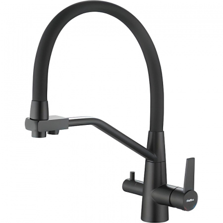 Смеситель на мойку с гибким изливом, с выходом под фильтр HAIBA HB76822-7 (лат., картр.35м) Смеситель на мойку с гибким изливом, с выходом под фильтр HAIBA HB76822-7 (лат., картр.35м)