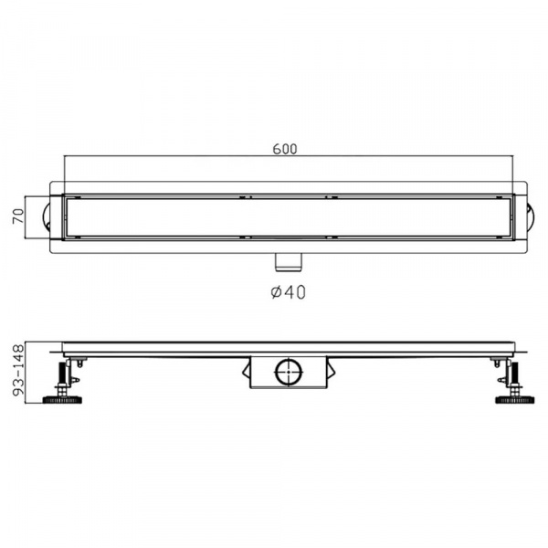 Душевой трап Haiba HB94600 размеры