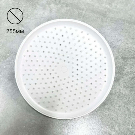 Смеситель для душа (зонт, круг) со стойкой HAIBA HB24553-8 БЕЛЫЙ (лат., с изливом)(4)