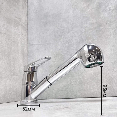 Смеситель на мойку с выдвижной лейкой HAIBA HB6013 (лат., 35мм) Смеситель на мойку с выдвижной лейкой HAIBA HB6013 (лат., 35мм)