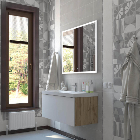 Тумба в ванную комнату подвесная СИЛЬВИЯ 80 под умывальник CLASSIC 80