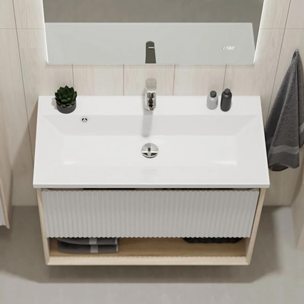 Тумба подвесная Jorno Tossony 90 Сонома светлая