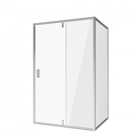 Душевое ограждение 120х100х195 без поддона профиль ХРОМ стекло (6мм) ПРОЗРАЧНОЕ NG-62-12A + A100
