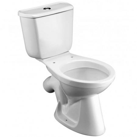 Унитаз-компакт "БРИЗ" косой выпуск, сиденье ДЮРОПЛАСТ, арматура 2-режимная