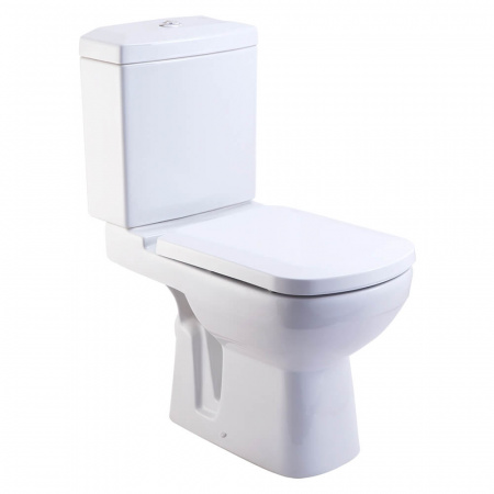 Унитаз-компакт "ДОМИНО" горизонтальный выпуск, сиденье МИКРОЛИФТ быстрое снятие, арматура 2-режимная