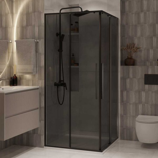 Душевой уголок Niagara Nova NG-2824-34Black 100x100