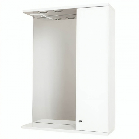 Шкаф зеркальный ПАНДА 60 ПРАВЫЙ с подсветкой