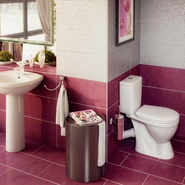 Унитаз-компакт Rosa Лира белый