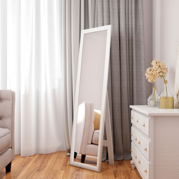 Зеркало Континент Белое 45х160 см напольное