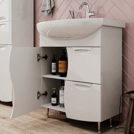 Тумба в ванную комнату ADEL 70.1D.2Y под умывальник БАЛТИКА 70