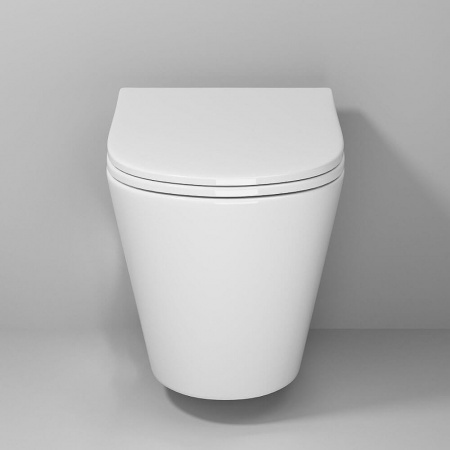 Унитаз подвесной NIAGARA Vista NG-9302 безободковый, сиденье полипр. тонкое микрол. (495х365х375мм)