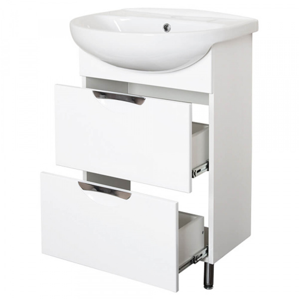 Тумба напольная AquaLine Антик 55 2 ящика