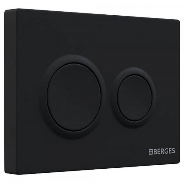 Кнопка смыва Berges Novum O5 040065 черная