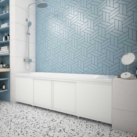 Экран под ванну КУПЕ 1500х560 белый глянец