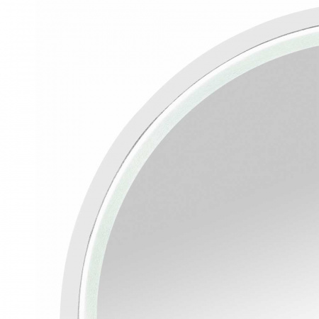 Зеркало СТИЛЬ/Style White D600мм (LED-подсветка, сенсорный выключатель, рама МДФ БЕЛЫЙ)