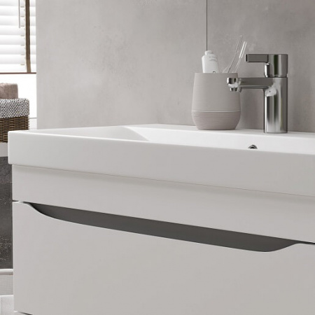 Умывальник мебельный LAKЕ 80 (814±5х393мм) (9696-80)