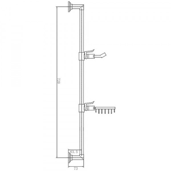 Душевая штанга Haiba HB8009