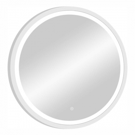 Зеркало СТИЛЬ/Style White D600мм (LED-подсветка, сенсорный выключатель, рама МДФ БЕЛЫЙ)
