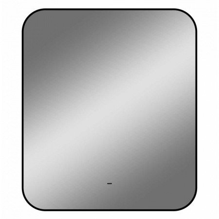 Зеркало ТОРИ/Torry 60 600х700мм (фоновая подсветка, бесконтактный сенсорный выключатель, ЧЕРНЫЙ)