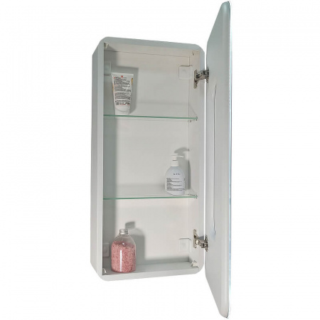 Шкаф зеркальный ELLIOT 400х800мм (LED-подсветка, сенсорный выключатель) правый 